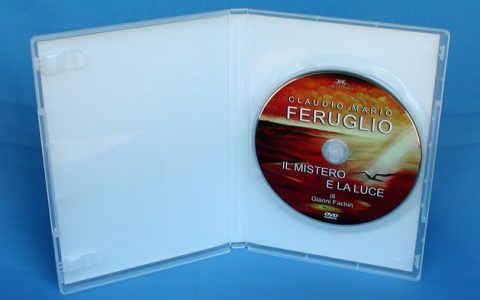 DVD Box trasparente con inlay 4/0.